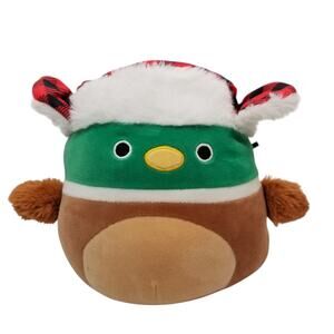 Squishmallow Kellytoy 8 In. Avery The Mallard Duck with Hat